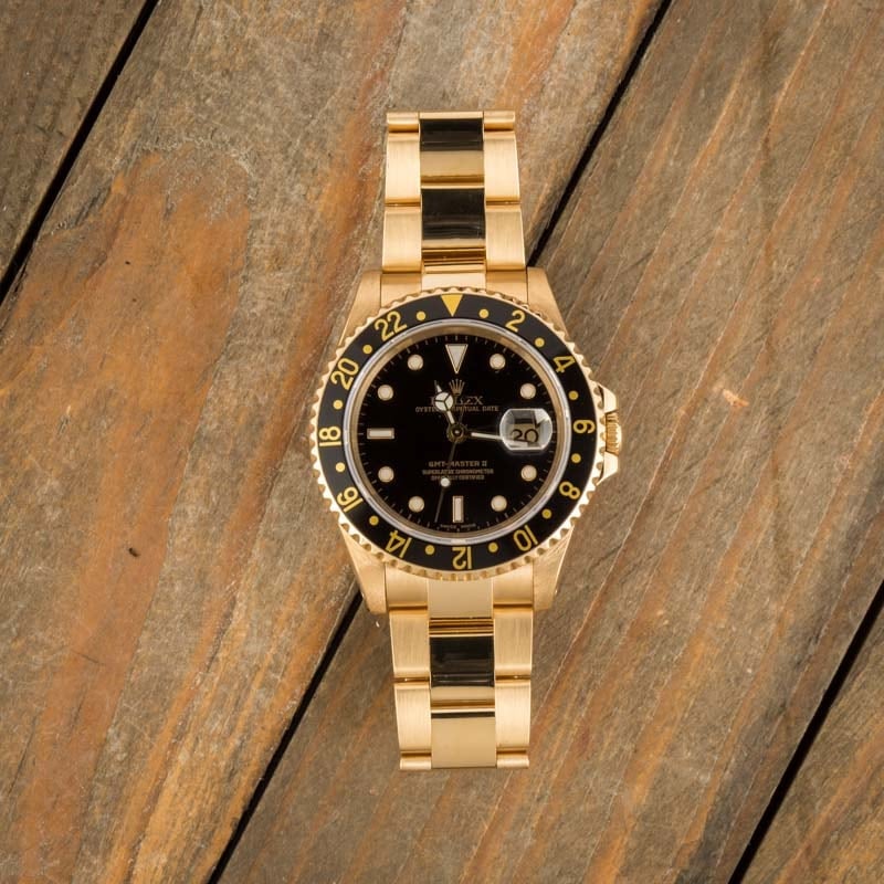 Rolex GMT-Master II Ref 16718 18k Gold – Wonders Style