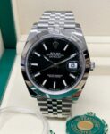 rolex-datejust-41mm-black-dial-smooth-bezel-steel-mens-wrist-watch-126300-replica-tqvgf.jpg