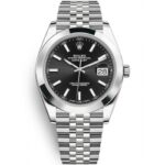 rolex-datejust-41mm-black-dial-smooth-bezel-steel-mens-wrist-watch-126300-replica-tqvgf.jpg