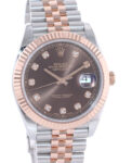 rolex-datejust-41mm-steel-and-everose-gold-chocolate-dial-diamond-mens-watch-126331-replica-jwn6g.webp